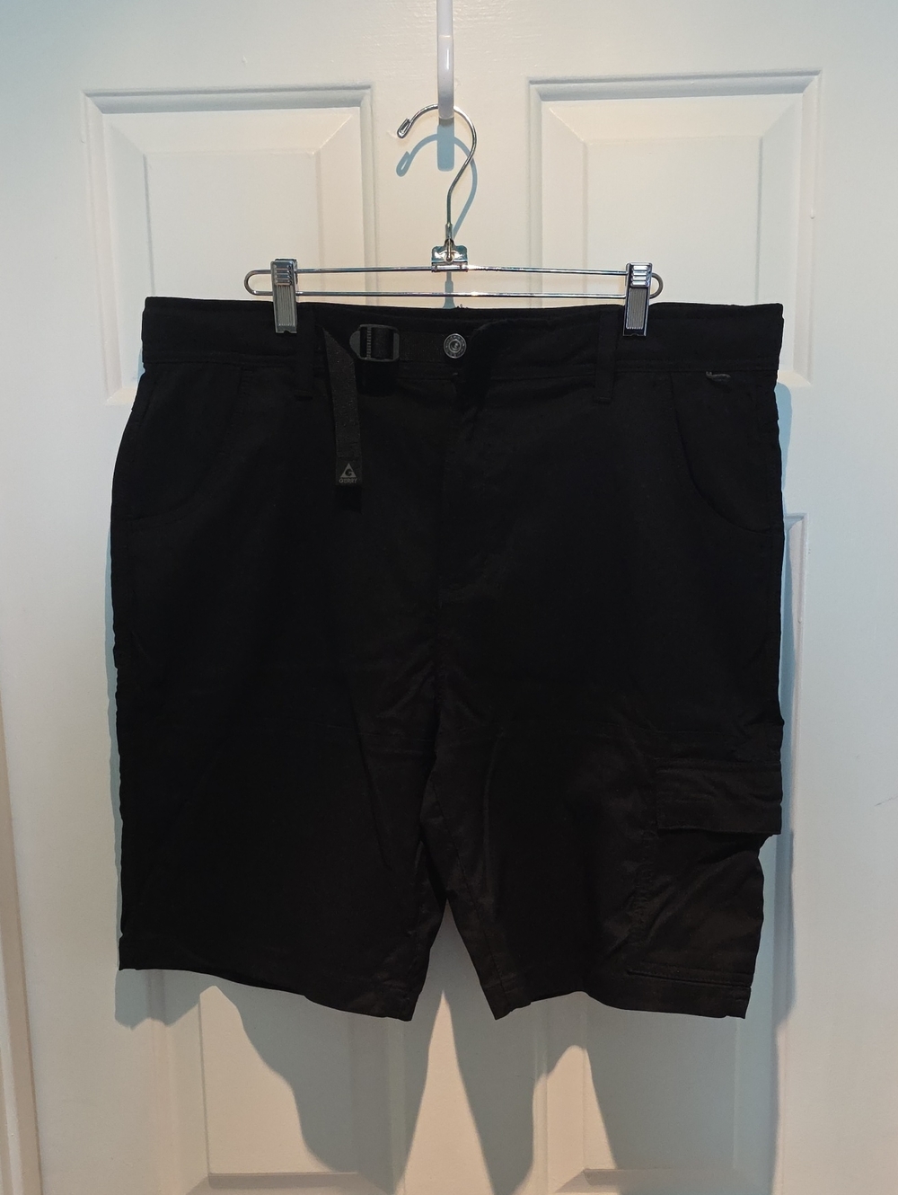 Gerry Weber Men's Black Cargo Shorts with Utility Strap